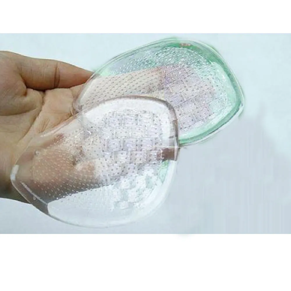 2 Pair Gel Silicone Foot Half Sole Insoles Shoes Care Cushion Pad Insole Comfy
