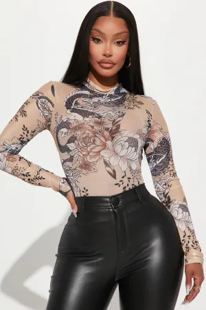 Always Slaying Mesh Top - Nude