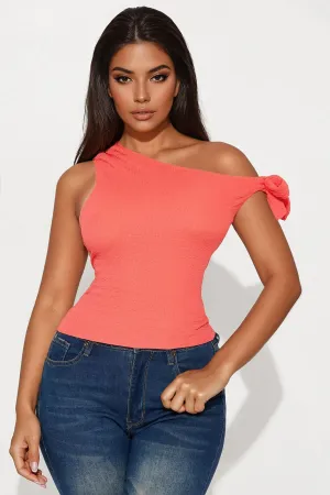 Avalon Off Shoulder Top - Coral