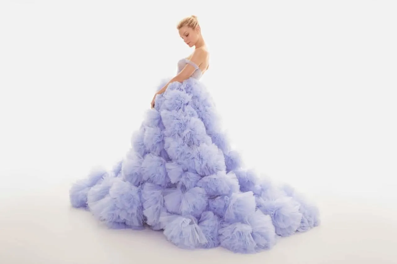 Baby Blue Tulle Gown