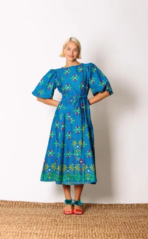 Charlotte Dress - Peru Blue