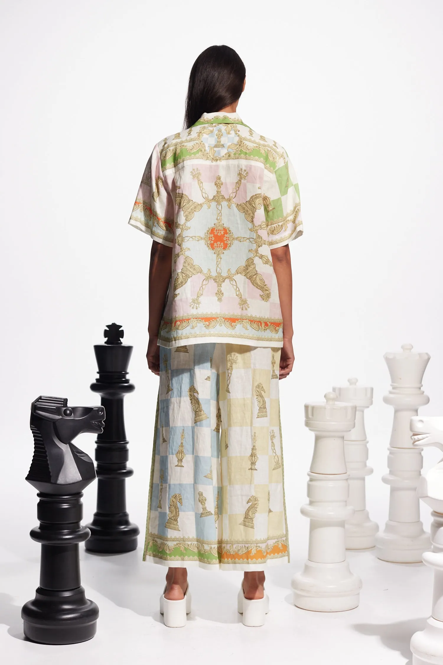Checkmate Linen Shirt Multi