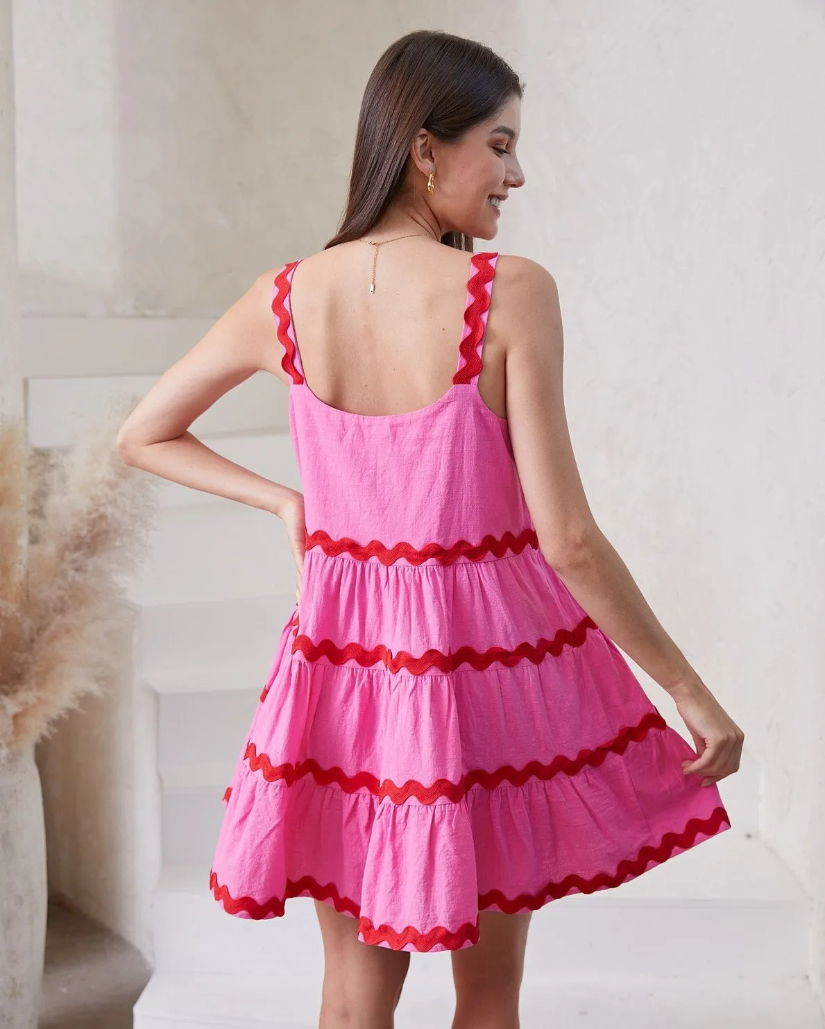 Evelyn Mini Dress -PINK