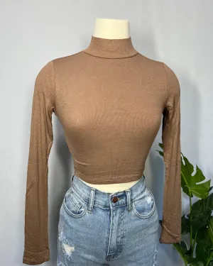 Iris Ribbed Top (Mocha)