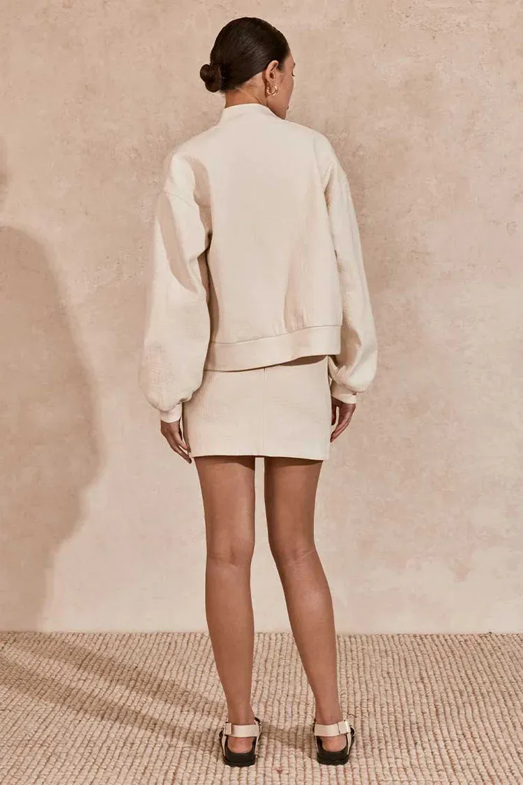 Lorina Mini Skirt Natural