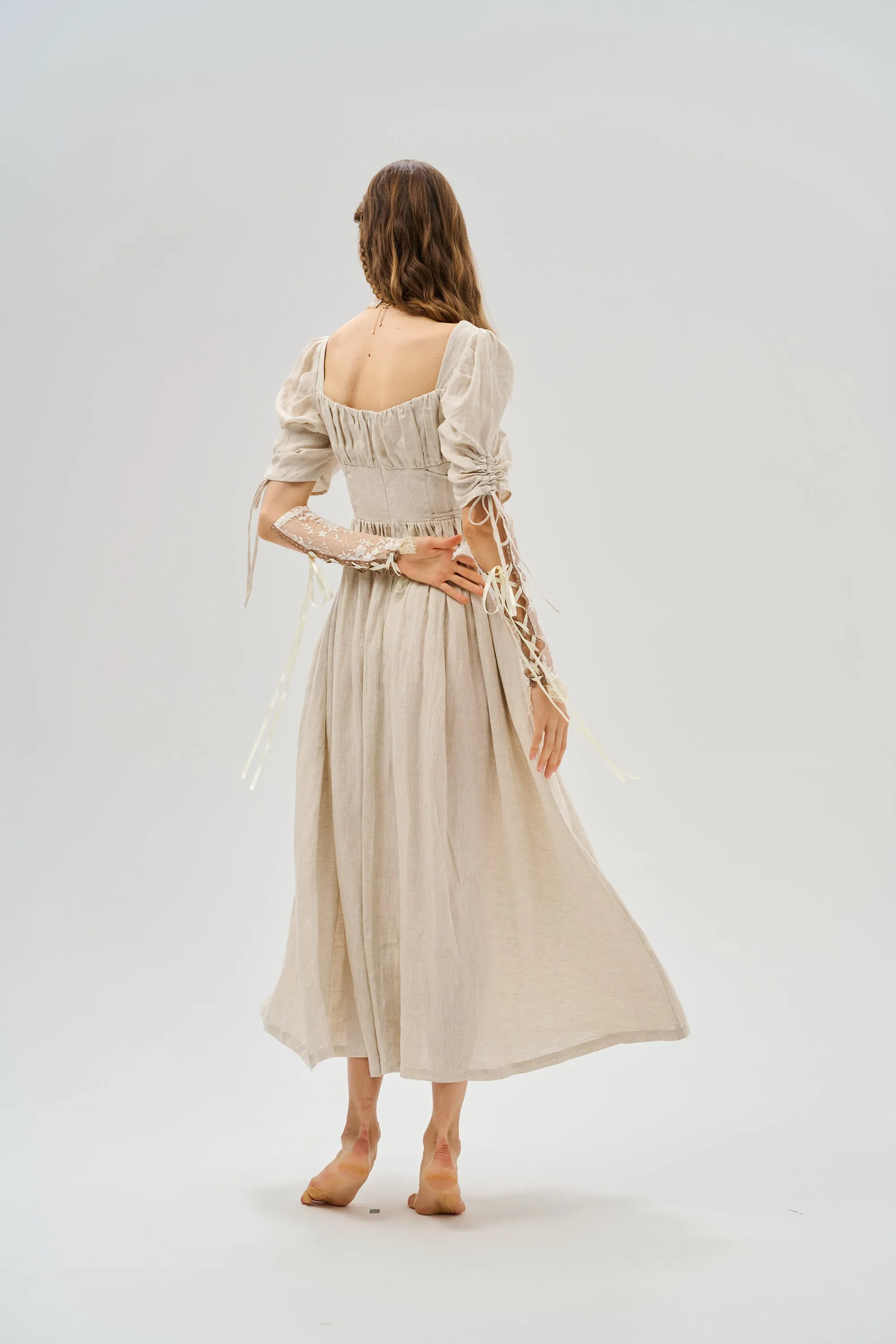Monette 27 | Corset Linen Dress