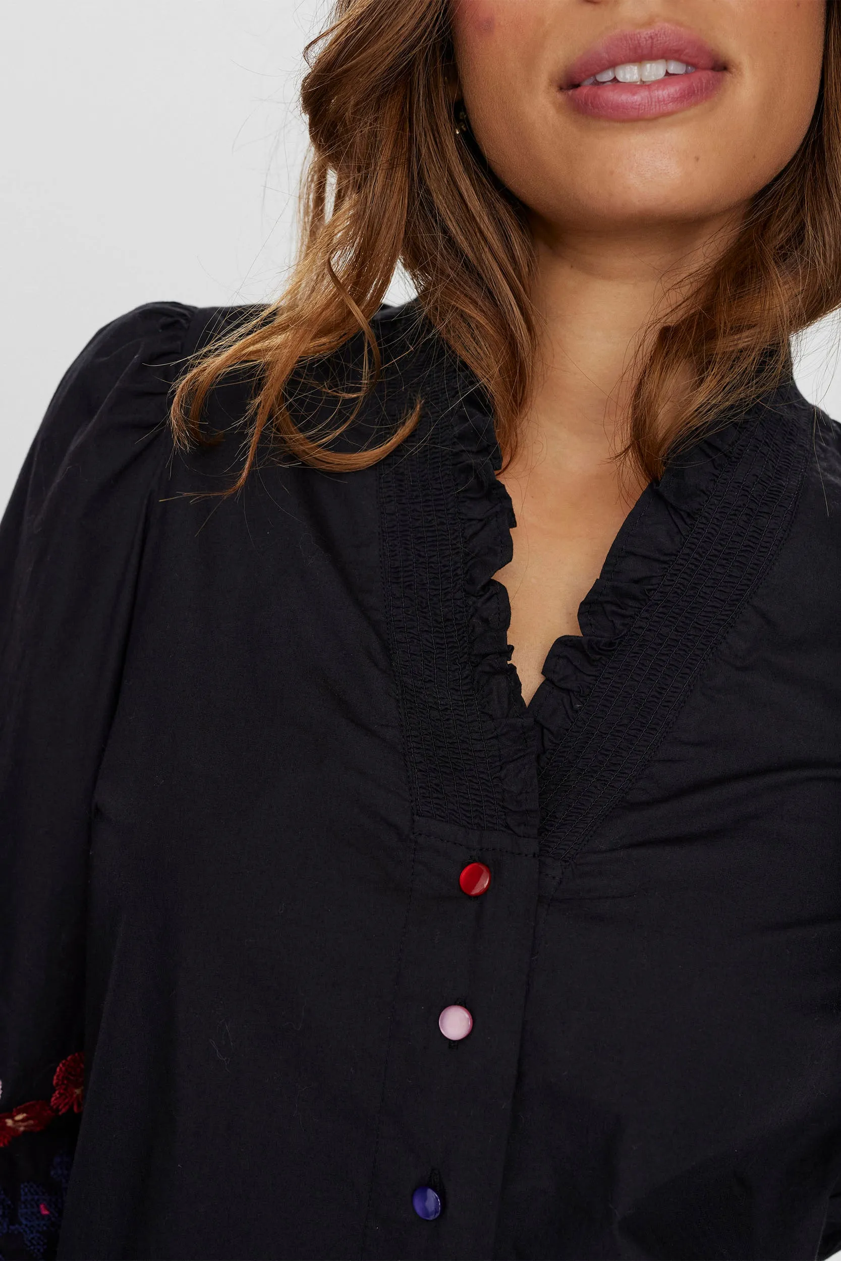 Numph Nujasmine Shirt in Caviar