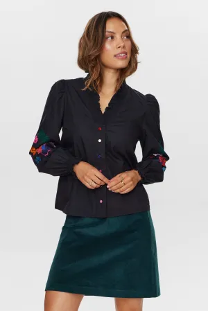 Numph Nujasmine Shirt in Caviar