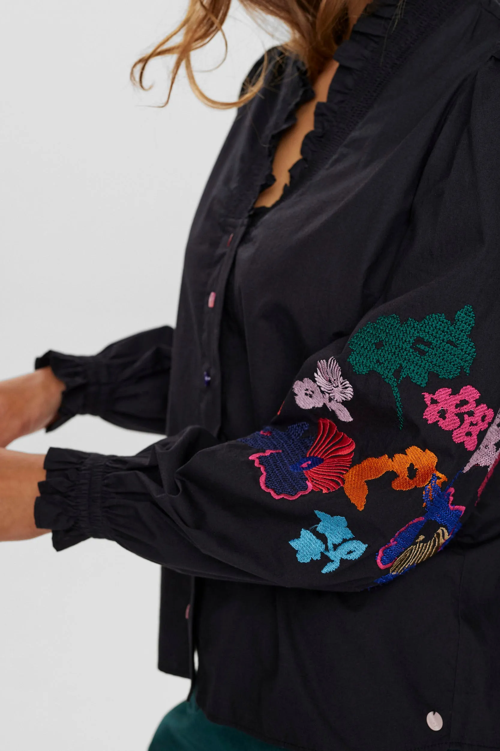 Numph Nujasmine Shirt in Caviar