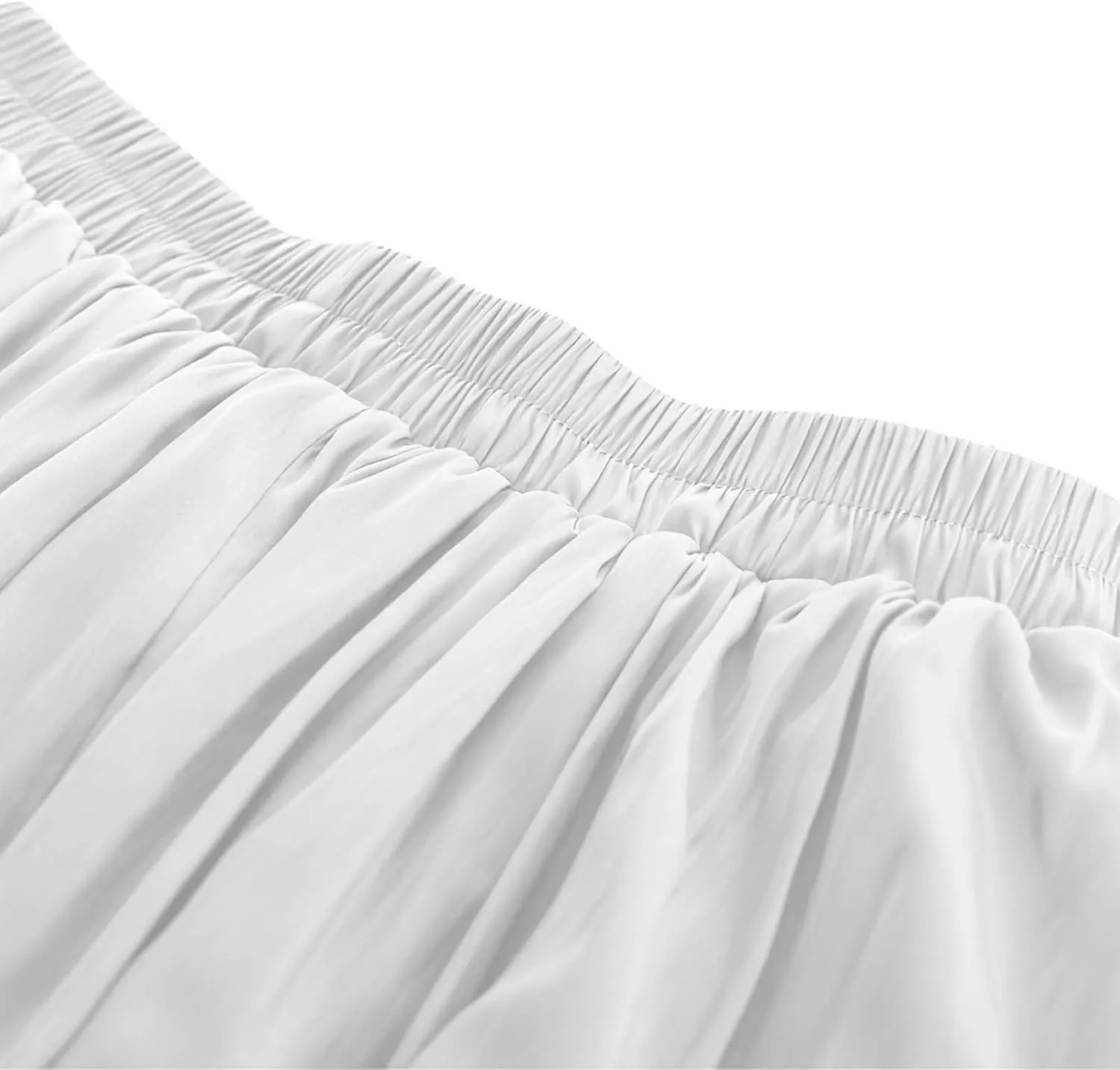 Renaissance Maxi Skirts for Women Elastic High Waist Double Layered A-Line Skirts Vintage Pleated Skirt with Pockets