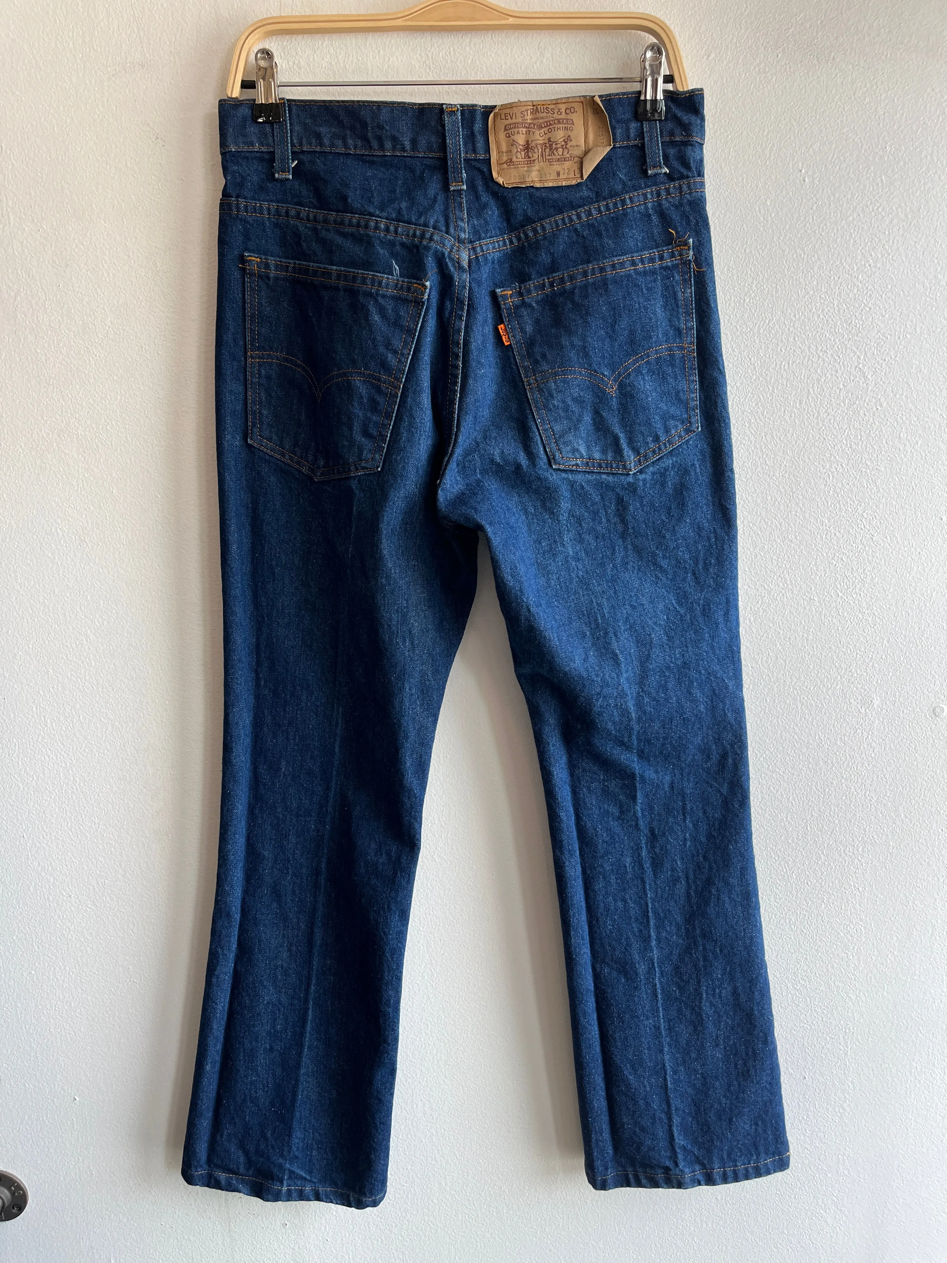 Vintage 1980s Dark-Wash Levis 517 Denim Jeans