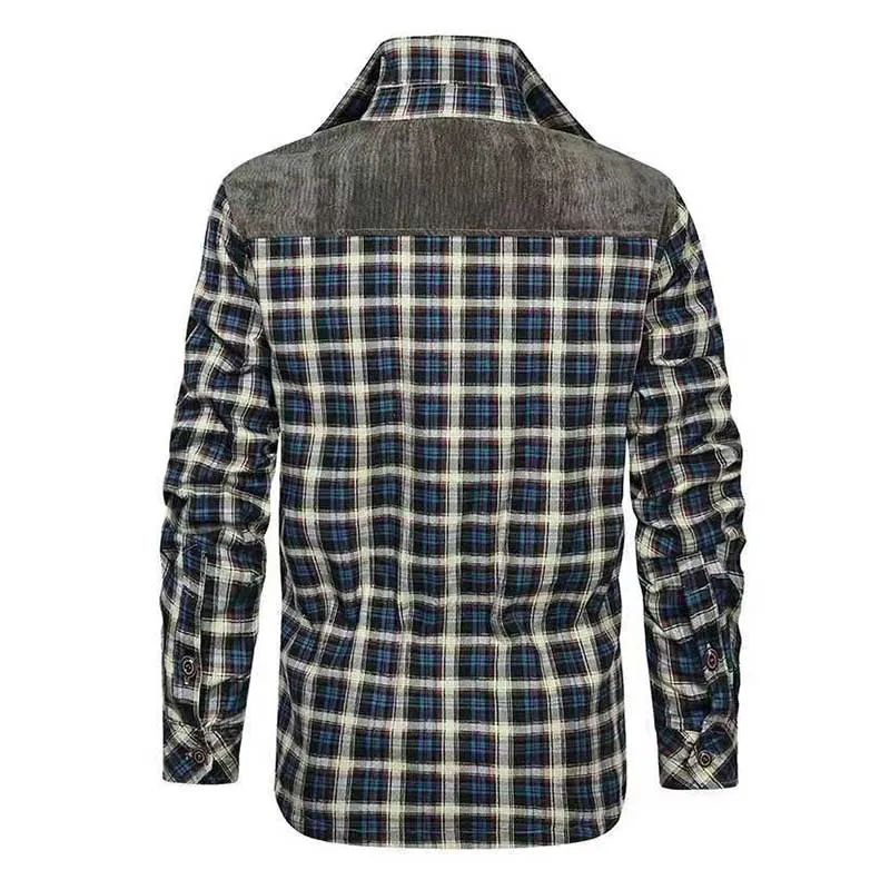 West Louis Designer Winter Fleece Lumberjack Plaid Shirt