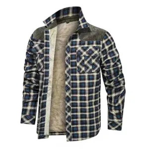 West Louis Designer Winter Fleece Lumberjack Plaid Shirt